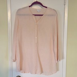 J Jill Pure Jill Gauze Top size Large